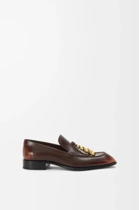 Edge-loafer van geborsteld kalfsleer