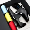 Emily Aqua-enkellaarsje van PVC