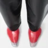 Emily Aqua-enkellaarsje van PVC