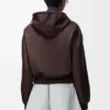Flamenco-hoodie van nappa-lamsleer