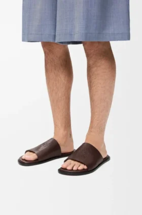 Flex Anagram-slipper van zacht kalfsleer