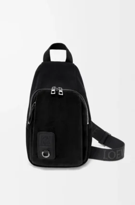 Flex Sling van canvas en suède