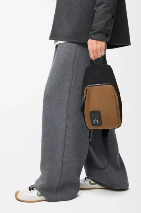 Flex Sling van canvas en suède