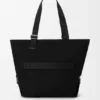 Flex Tote bag with zipper from canvas and suede Flex Tote bag with zipper from canvas and suede