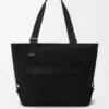 Flex Tote bag with zipper from canvas and suede Flex Tote bag with zipper from canvas and suede