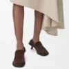 Flexible loafer van suède kalfsleer Flexible loafer van suède kalfsleer