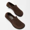 Flexible loafer van suède kalfsleer Flexible loafer van suède kalfsleer