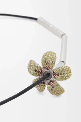 Flor-ketting van sterlingzilver en kristallen Flor-ketting van sterlingzilver en kristallen