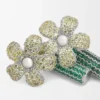 Flor-oorbellen van sterlingzilver en kristallen Flor-oorbellen van sterlingzilver en kristallen