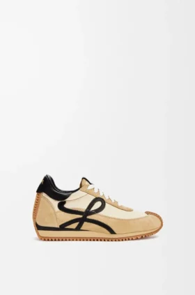 Flow Runner van nylon en suède