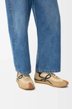 Flow Runner van nylon en suède