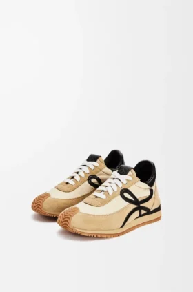 Flow Runner van nylon en suède