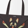 Futurist Cat middelgrote Puzzle Fold-tote bag van nappa-kalfsleer