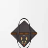 Futurist Cat middelgrote Puzzle Fold-tote bag van nappa-kalfsleer