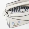Futurist Cat Mini Puzzle-tas van klassiek kalfsleer