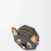 Futuristische katten-muntetui van klassiek kalfsleer Futuristische katten-muntetui van klassiek kalfsleer