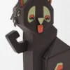 Futuristische kattenclutch van klassiek kalfsleer