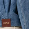 Gedrapeerd jasje van denim