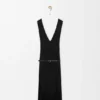 Gedrapeerde jurk van viscose