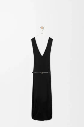 Gedrapeerde jurk van viscose