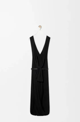 Gedrapeerde jurk van viscose
