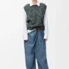 Gedrapeerde spijkerbroek van denim Gedrapeerde spijkerbroek van denim