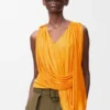 Gedrapeerde top van viscose Gedrapeerde top van viscose