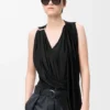 Gedrapeerde top van viscose Gedrapeerde top van viscose