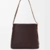 Gedrapeerde tote bag van zacht nappa-lamsleer Gedrapeerde tote bag van zacht nappa-lamsleer