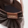 Gedrapeerde tote bag van zacht nappa-lamsleer Gedrapeerde tote bag van zacht nappa-lamsleer