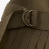Geplooide jurk van katoenmix Geplooide jurk van katoenmix