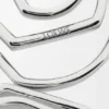 Gestapelde hoepeloorbellen van sterlingzilver Gestapelde hoepeloorbellen van sterlingzilver