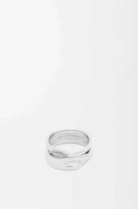 Gestapelde ring van sterlingzilver