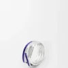 Gestapelde ring van sterlingzilver en email Gestapelde ring van sterlingzilver en email