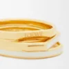 Gestapelde ring van sterlingzilver en email Gestapelde ring van sterlingzilver en email