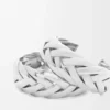 Gevlochten hoepeloorbellen van sterlingzilver Gevlochten hoepeloorbellen van sterlingzilver