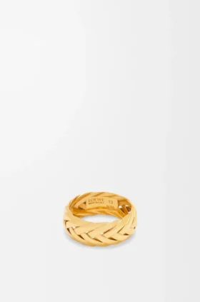 Gevlochten ring van sterlingzilver