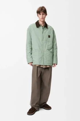 Gewatteerd overshirt van technisch shell-materiaal