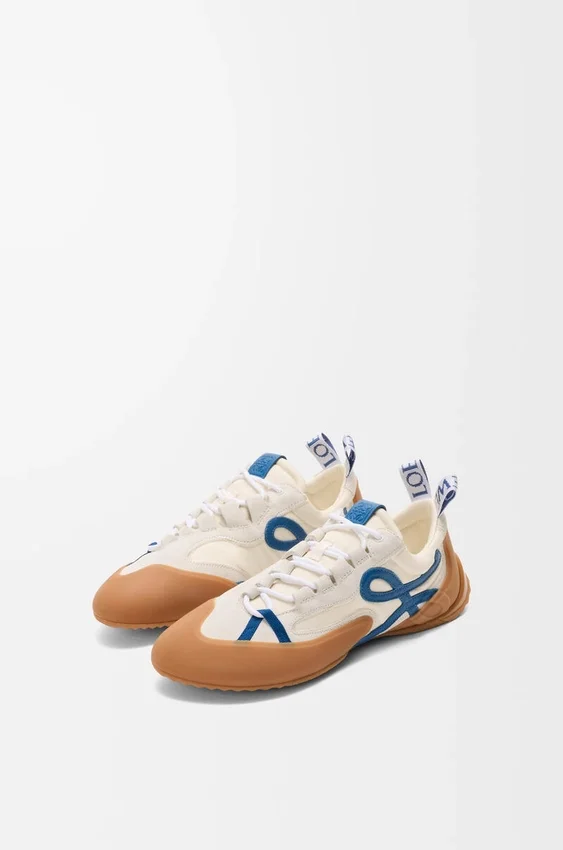 Grip-Sneakers van nylon en suède Grip-Sneakers van nylon en suède