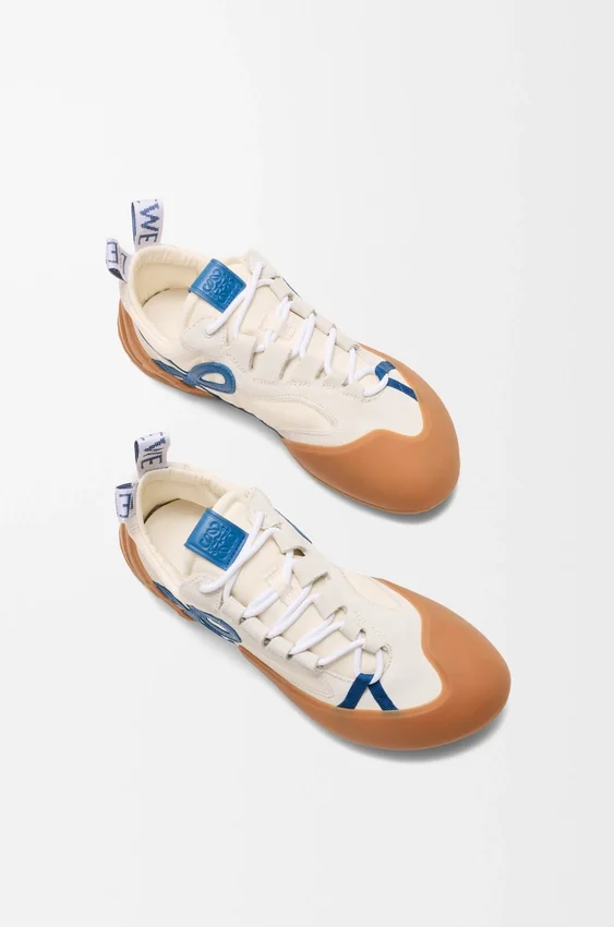 Grip-Sneakers van nylon en suède Grip-Sneakers van nylon en suède
