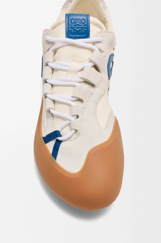 Grip-Sneakers van nylon en suède Grip-Sneakers van nylon en suède