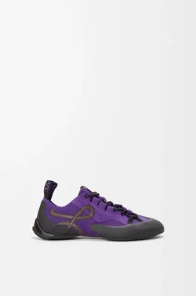 Grip-Sneakers van suède kalfsleer
