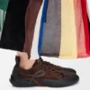 Grip-Sneakers van suède kalfsleer Grip-Sneakers van suède kalfsleer