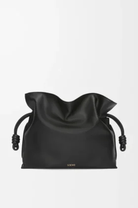 Grote Flamenco-clutch van nappa-kalfsleer