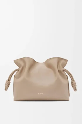 Grote Flamenco-clutch van nappa-kalfsleer