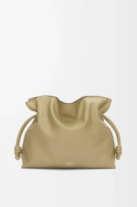 Grote Flamenco-clutch van nappa-kalfsleer