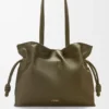 Grote Flamenco-clutch van nappa-kalfsleer Grote Flamenco-clutch van nappa-kalfsleer