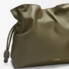 Grote Flamenco-clutch van nappa-kalfsleer Grote Flamenco-clutch van nappa-kalfsleer