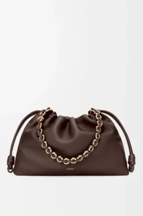 Grote Flamenco Purse van zacht nappa-lamsleer