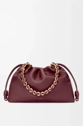 Grote Flamenco Purse van zacht nappa-lamsleer